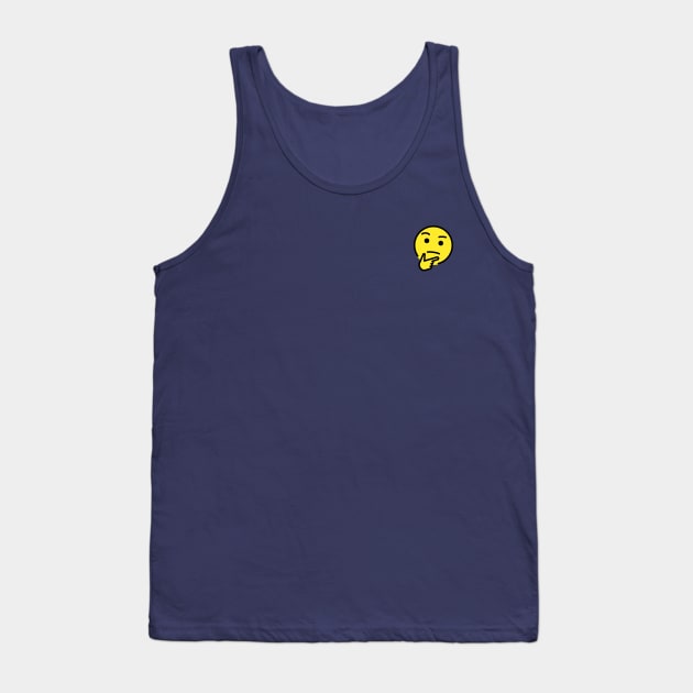 Thinking Emoji Tank Top by Quotes2Wear